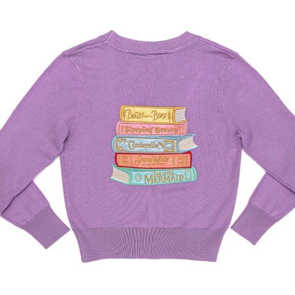 Loungefly Sweaters - Disney Stitch Shoppe Princess Books "Alexa" Crop